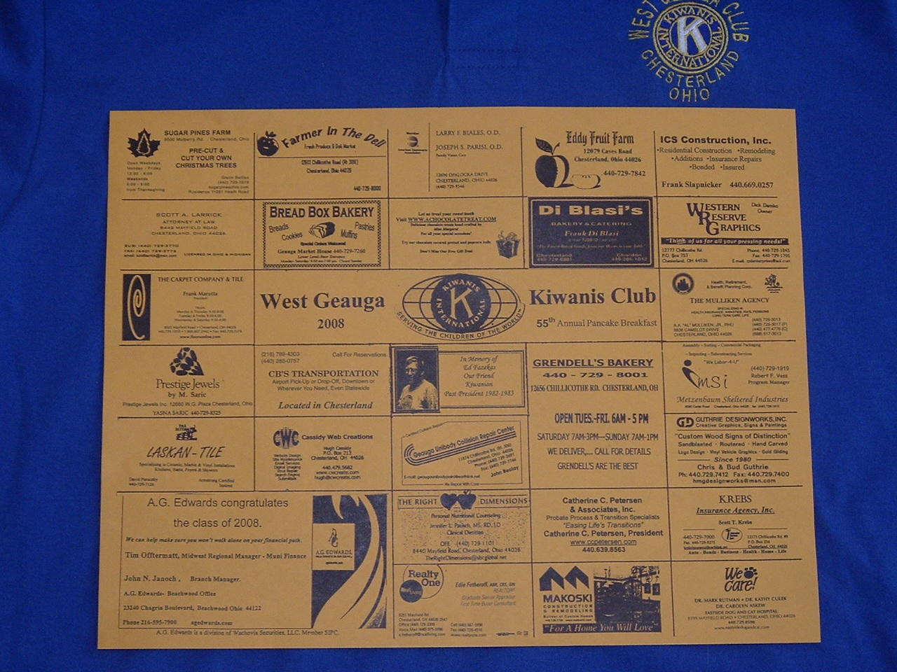 2008 placemat